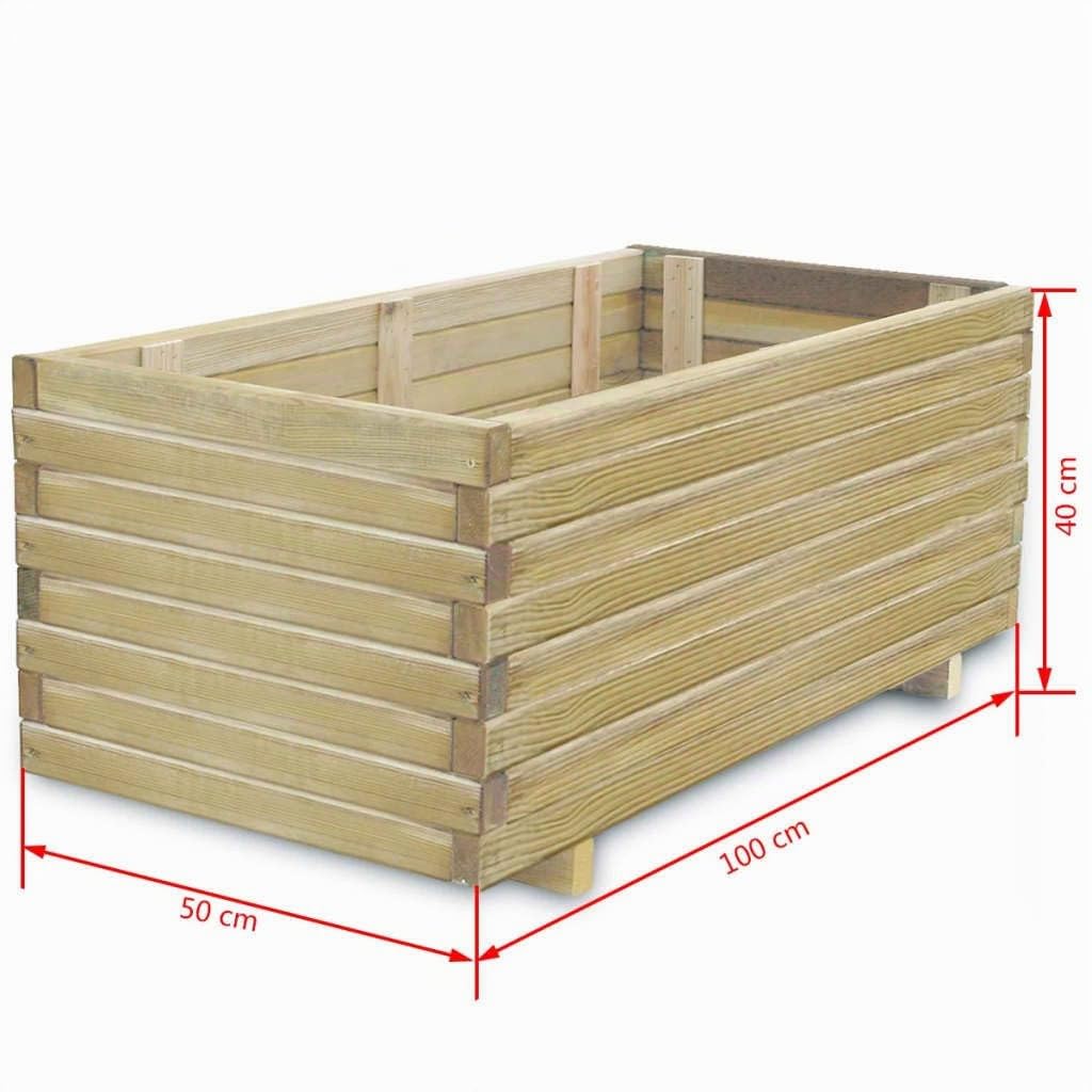 vidaXL Letto Rialzato 100x50x40 cm in Legno Rettangolare