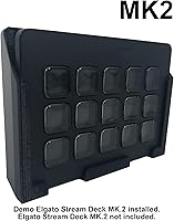 Vista 2 de Soporte de montaje universal para la cubierta Elgato Stream de 15 teclas MK.2. Perfecto para corredores Sim, simuladores de vuelo, serpentinas