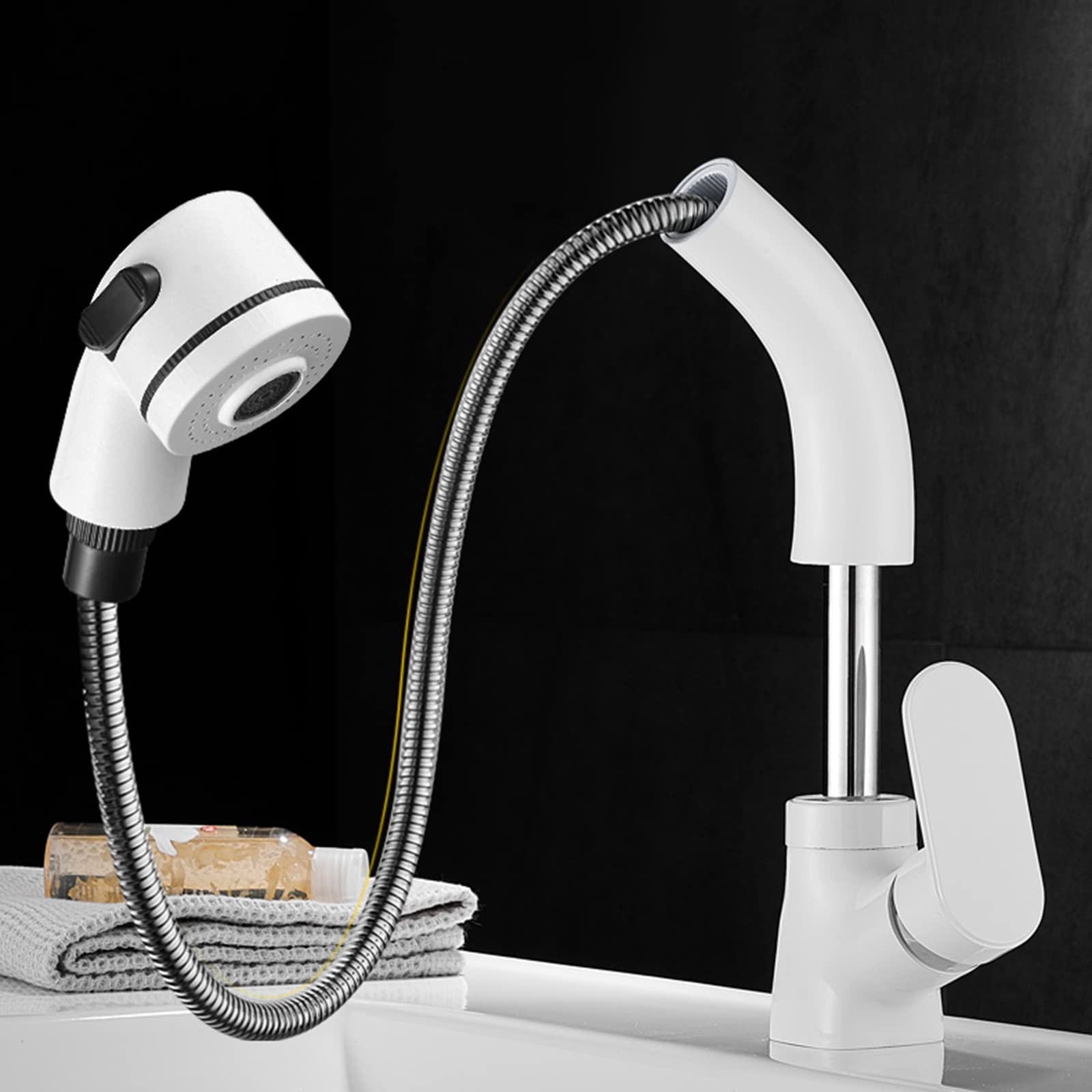 Robinet de salle de bain extractible pour simplifier votre routine beauté