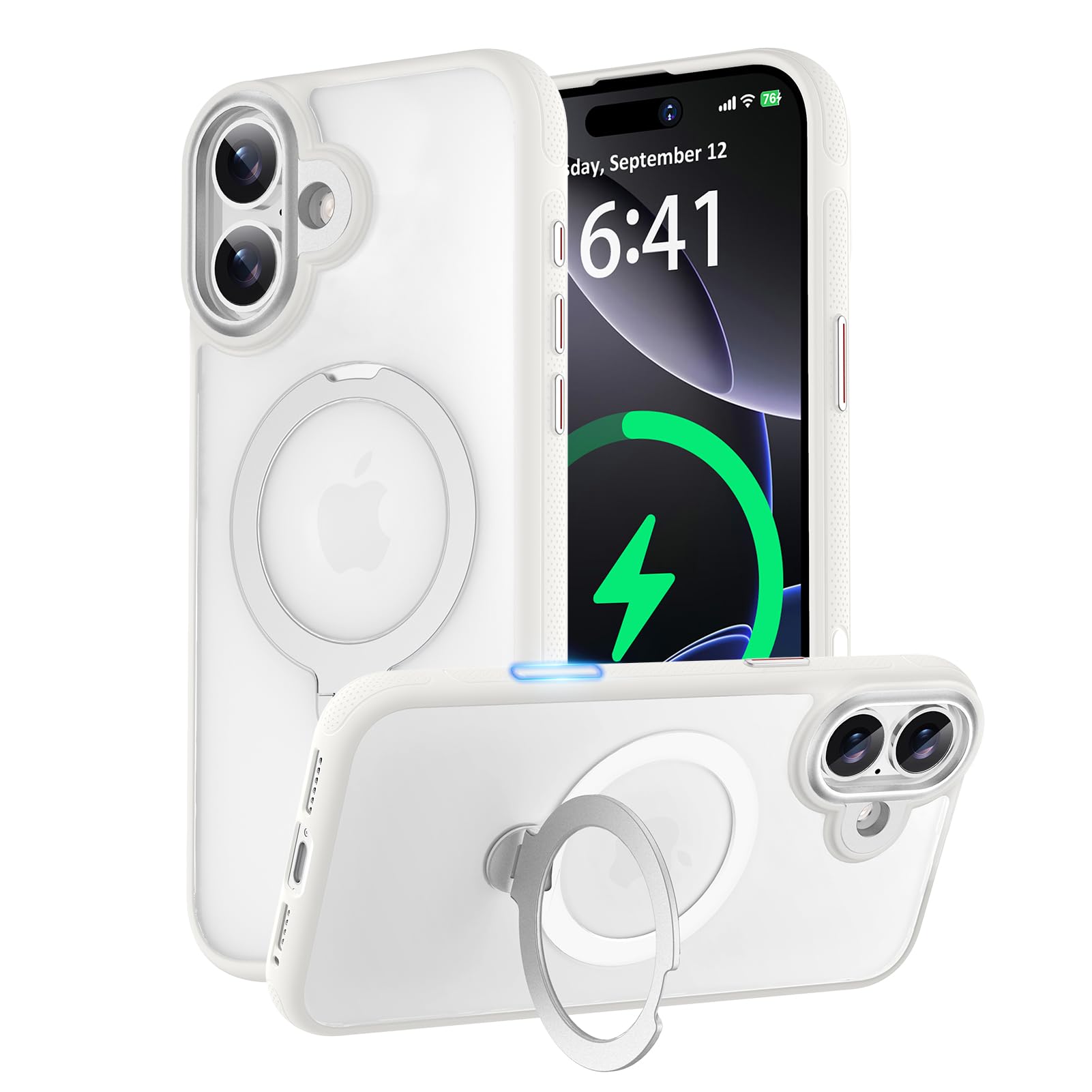 Amazon.co.jp: KISECASE iPhone 用 17ケース Magsafe 対応 ワイヤレス