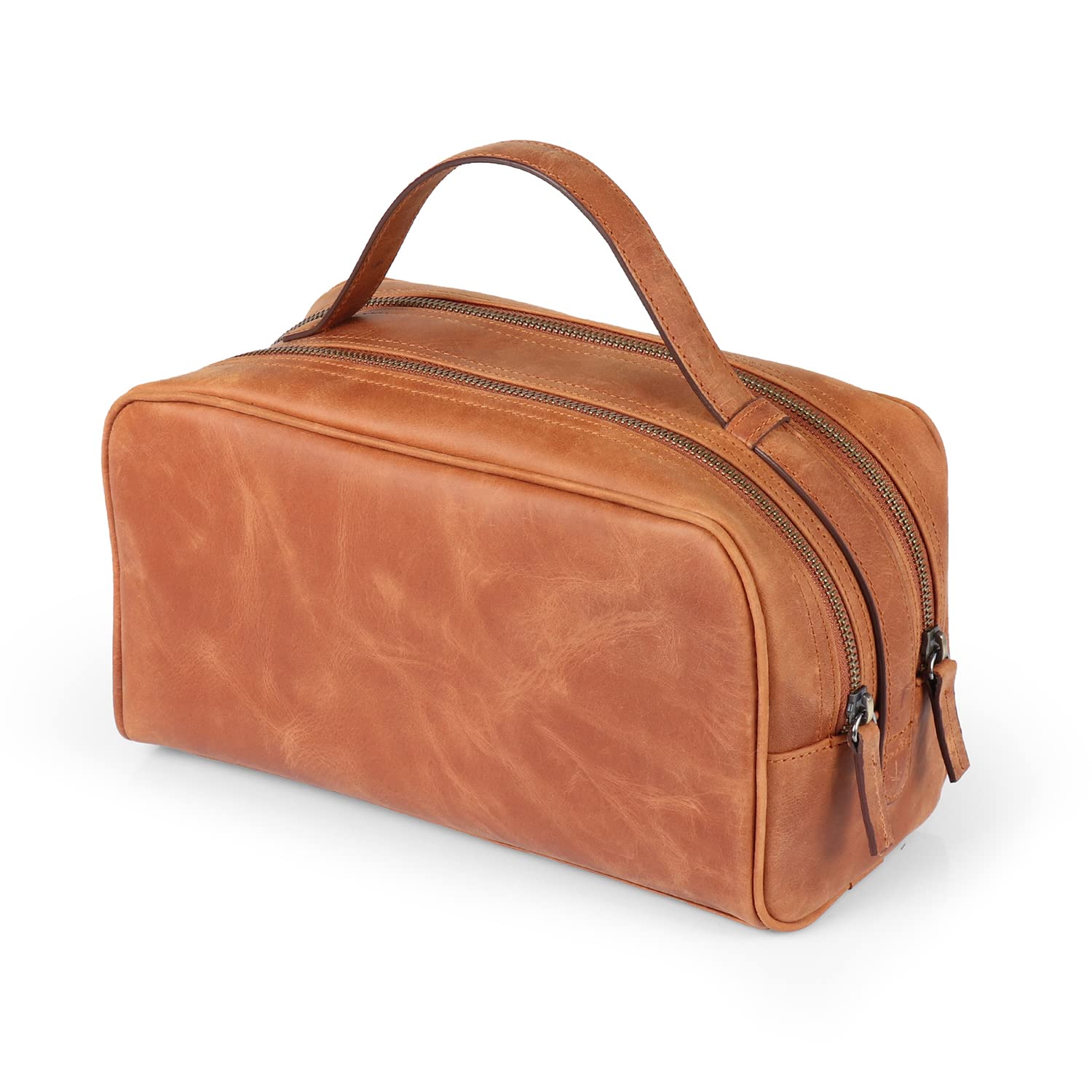 Londo Bolsa de Viaje en Cuero con Dos Compartimentos – Unisex
