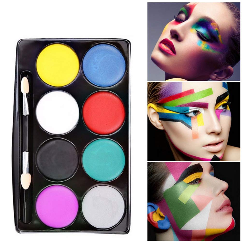 Buy 8Color Body Paint Cream Palette NonToxic Body Face Pigment