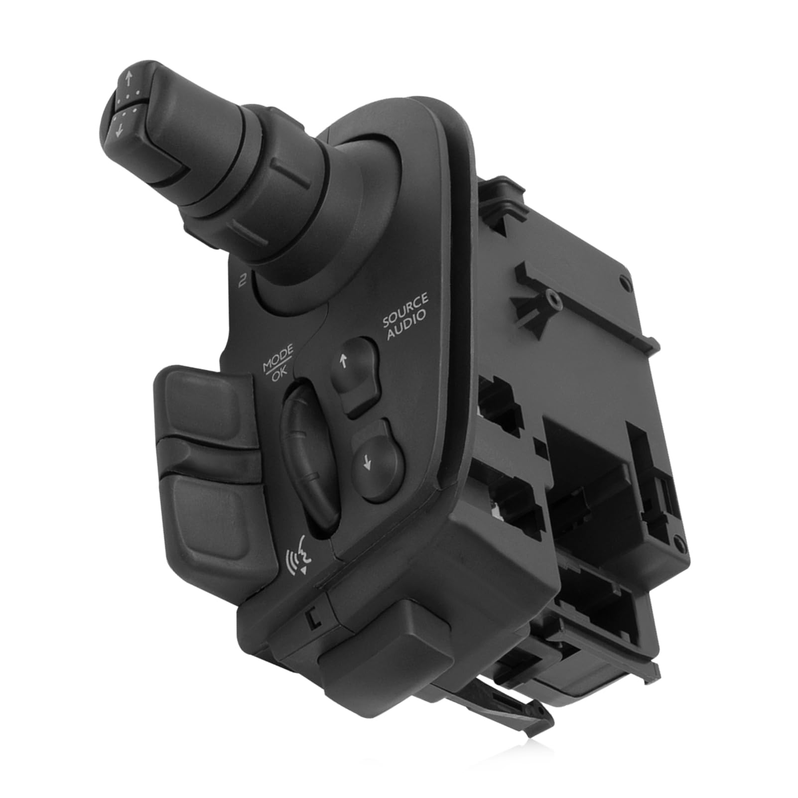 Commodo Clignotant pour Clio 3 Kangoo 2 Modus (modèles 2005-2013) | avec Commande d'essuie-glace, lave-glace et Fonction Radio, Interrupteur de Contrôle Multimédia Modus, 8201590631, 7701068115