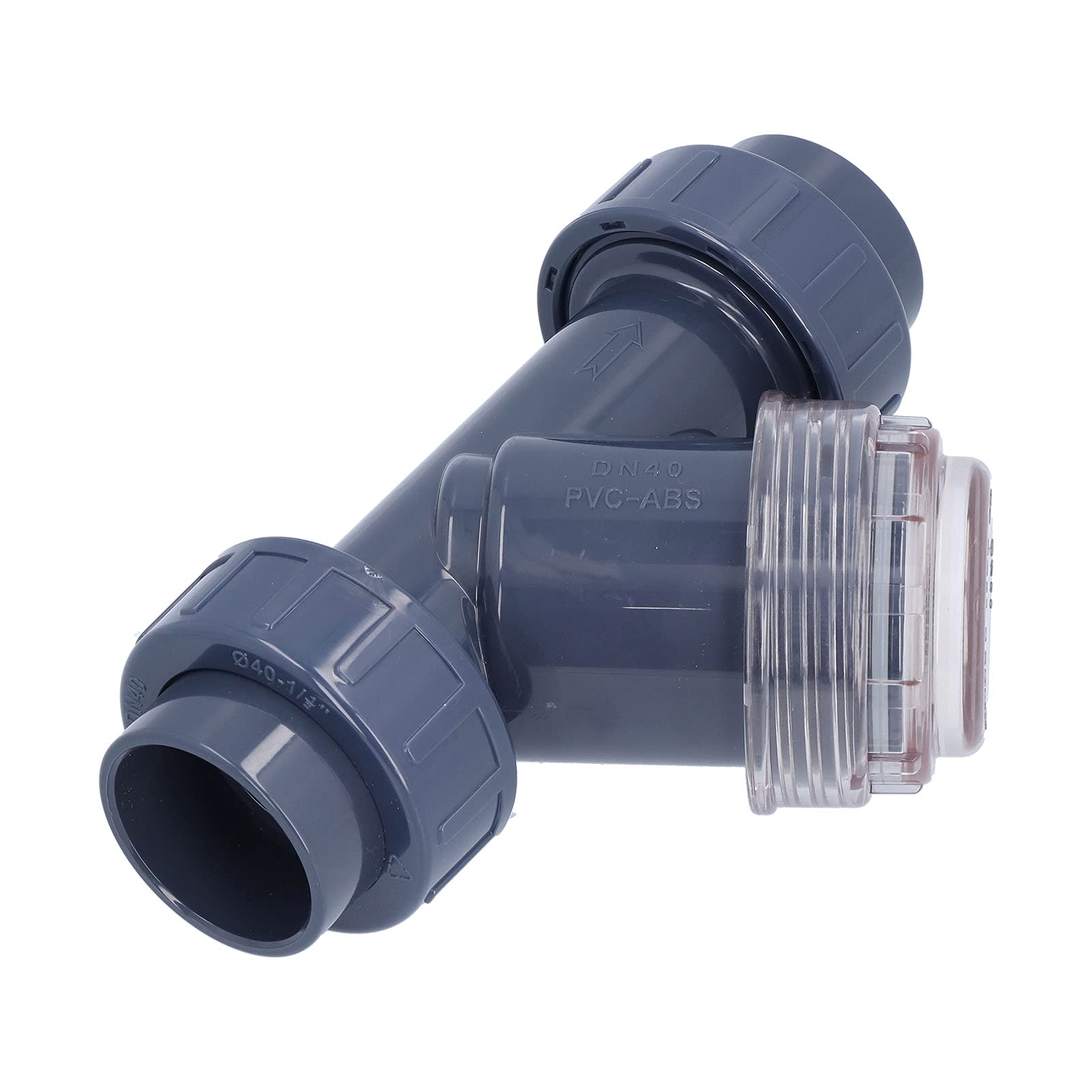 Filtro a Y Filtro per tubi in PVC da 40 mm Filtro dell'acqua a bassa resistenza a flusso elevato per il trattamento delle acque industriali e i sistemi di irrigazione agric