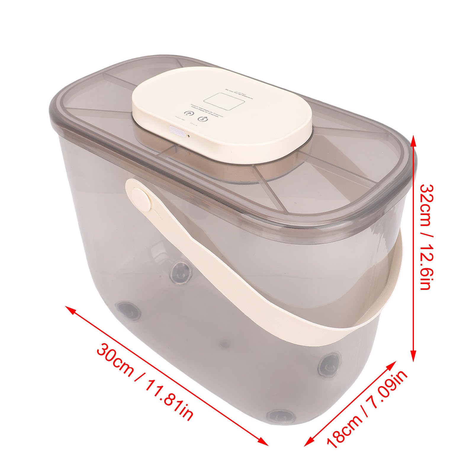 Luocute Contenedor de Comida para Mascotas con Sellado Al Vacío, Contenedor Hermético de Gran Capacidad para Almacenamiento de Alimentos para Mascotas con Tecnología de Vacío