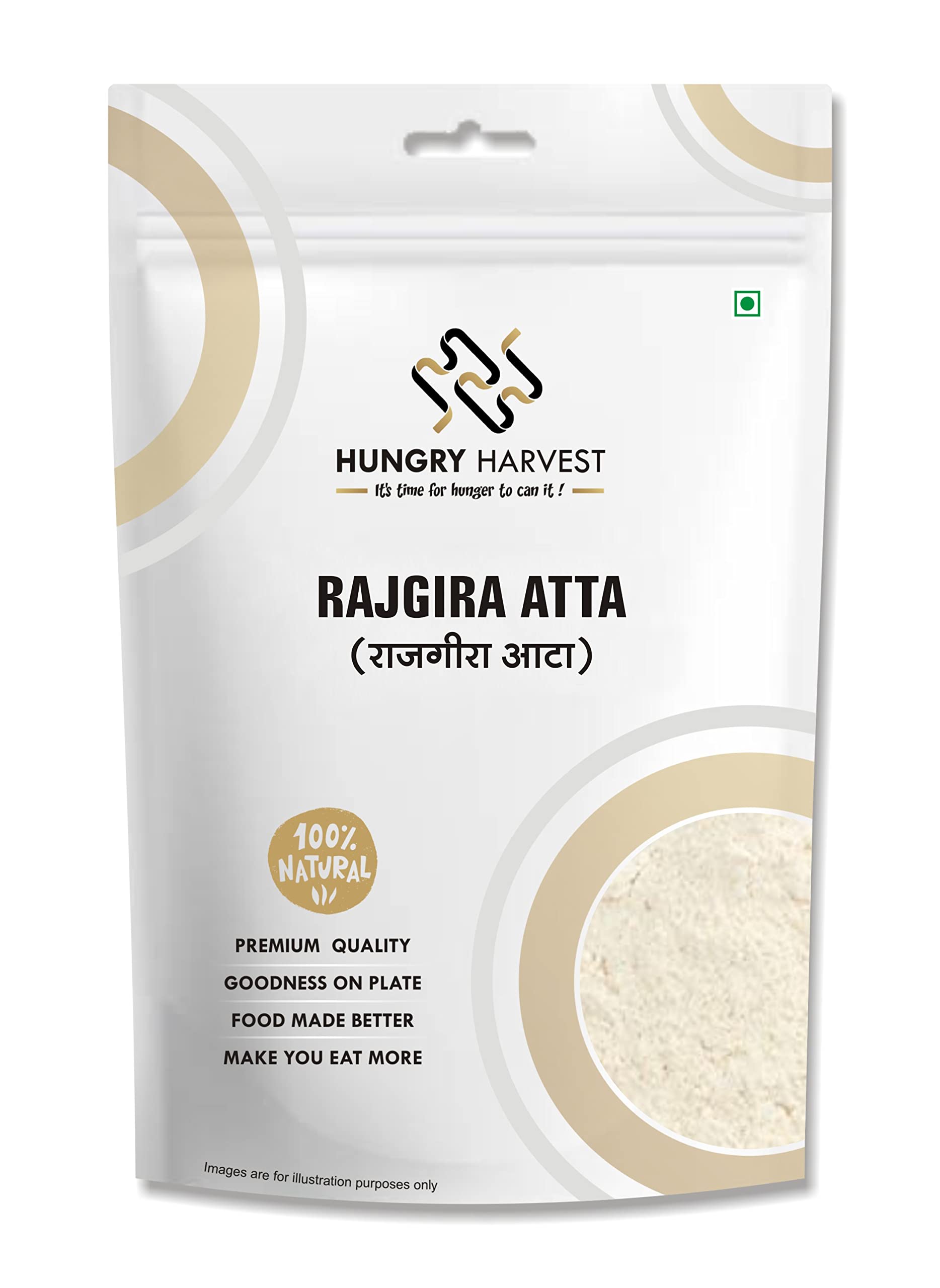 Hungry Harvest Rajgira Flour Amaranth Flour, Gluten-Free, Protein-Rich| RAJGIRA Atta RAMDANA Flour 400 Gram