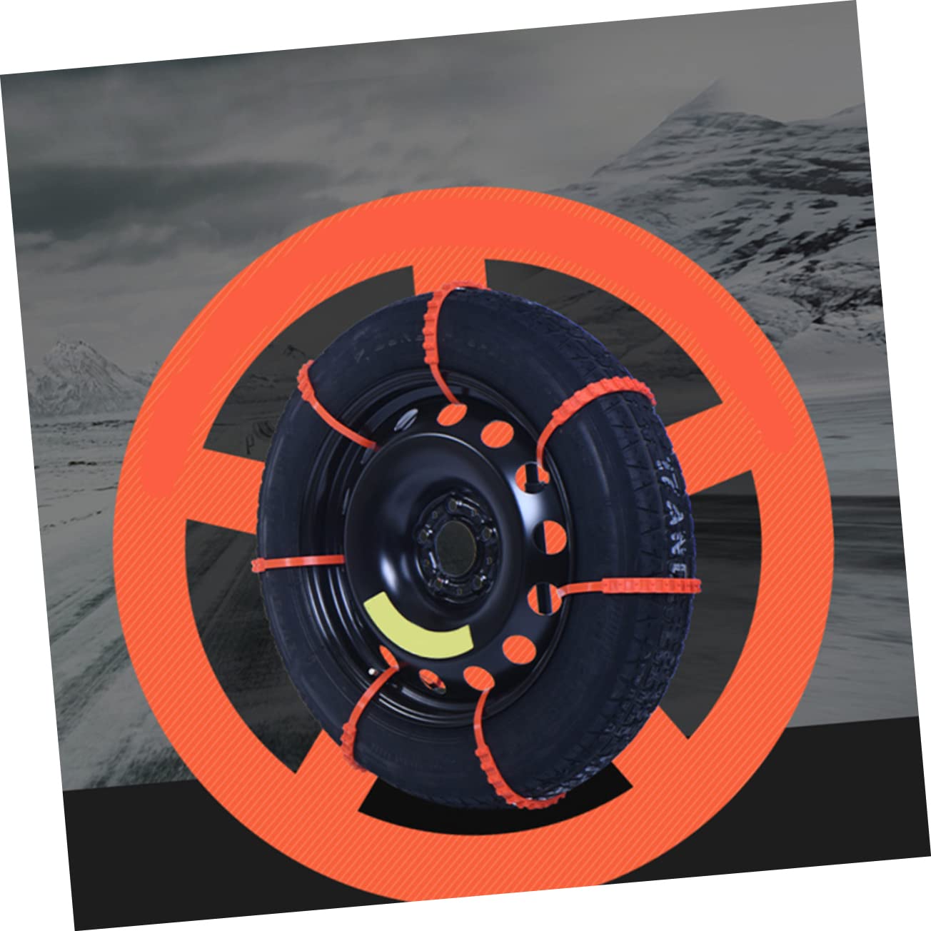 ABOOFAN 10pcs Nylon Tire Chains for Motorcycles Slip Snow Chains Durable Traction Belts for Mud and Snow Quick Installation Fits Wheel