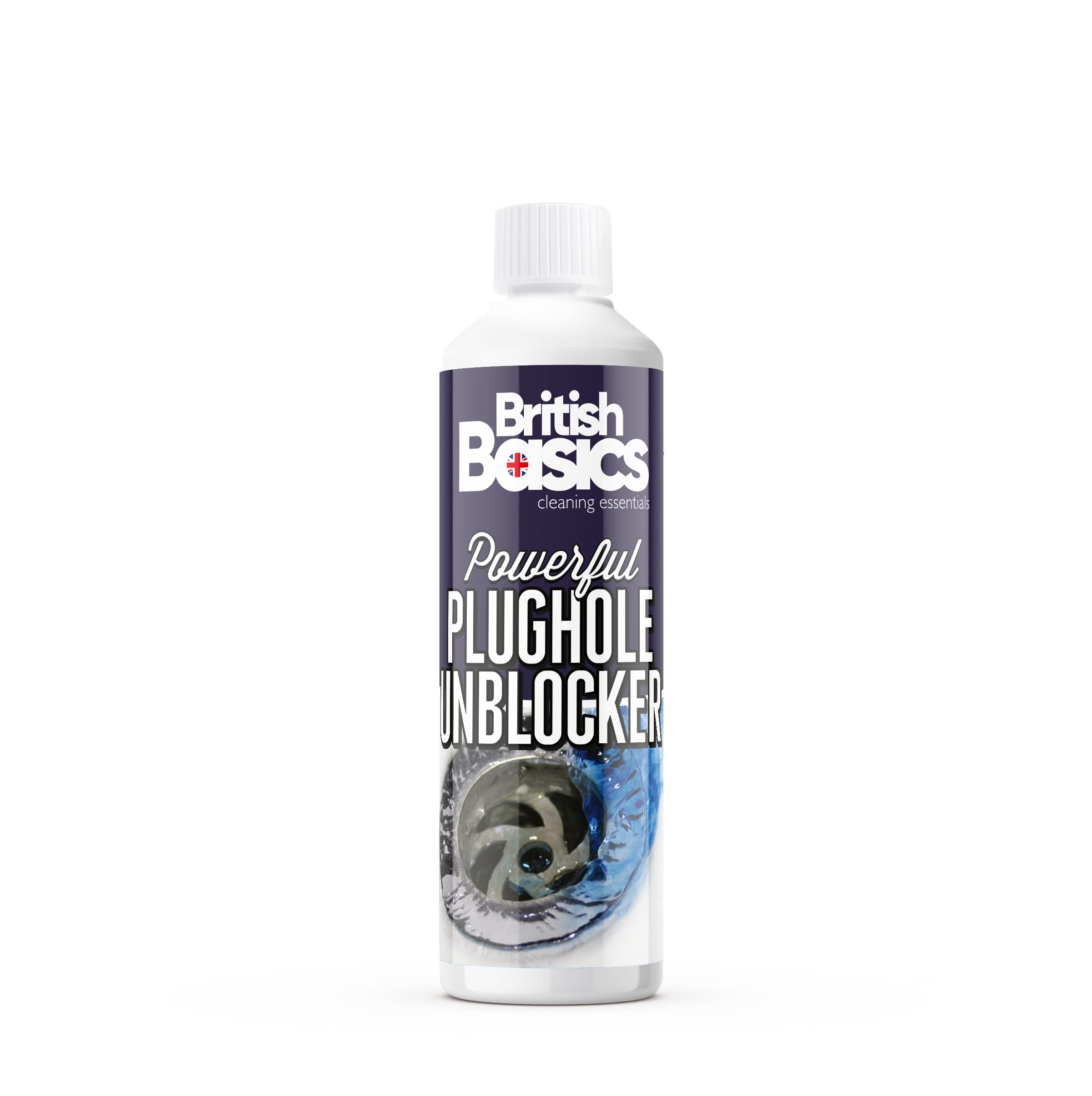 British Basics - Plughole Unblocker 500ml, Clear