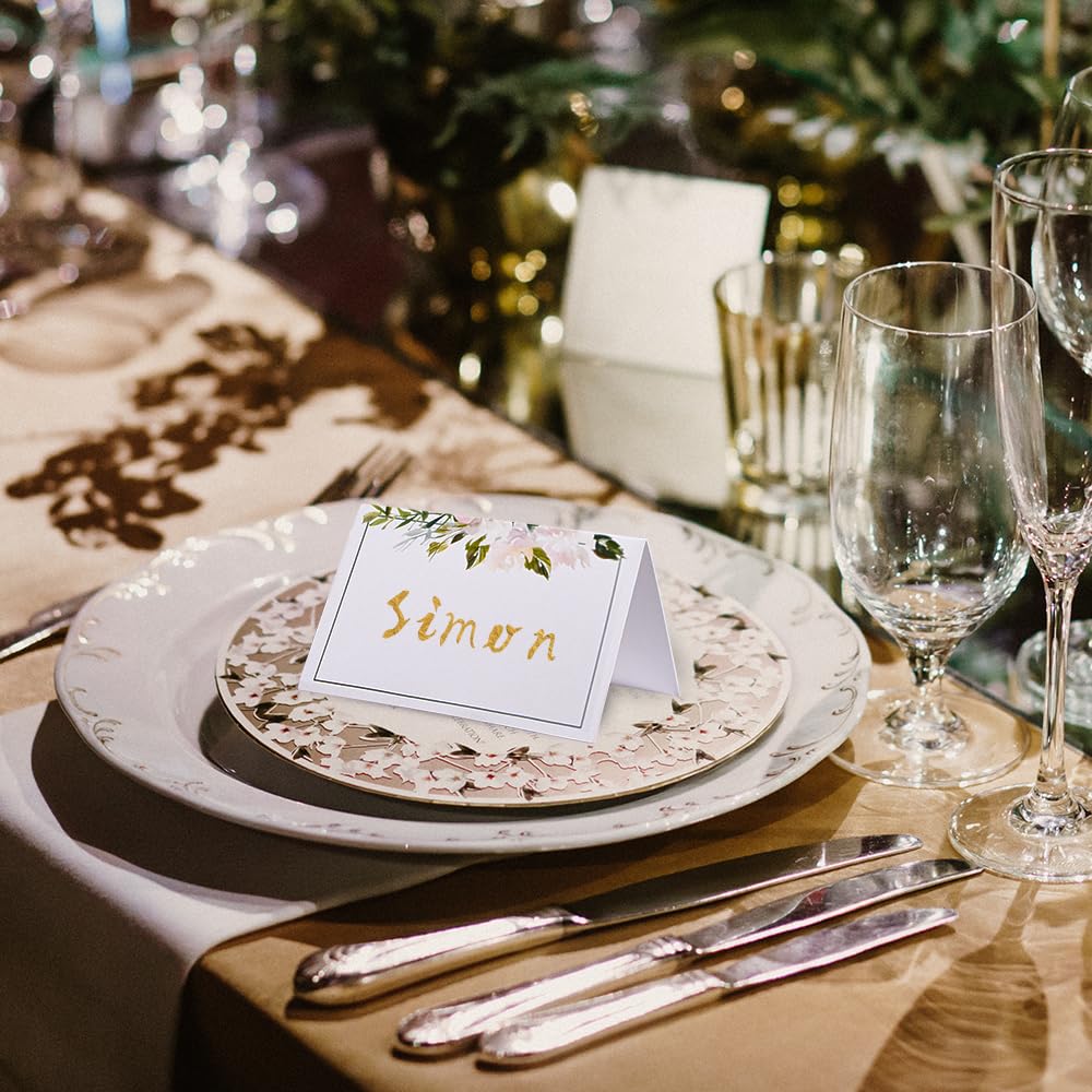 Décoration Table Mariage Communion Anniversaire 50 Pièces Cartes De PlaceCartes De PlaceCartes De Noms De Table Cartes De Placepour Les Mariages Carton Place Mariage Nœud Rose