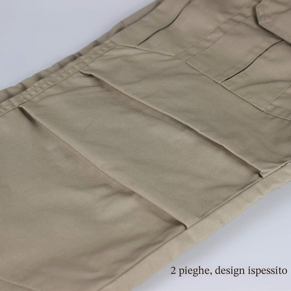 Pantaloni da Uomo Resistenti all'Acqua Pantaloni da Lavoro Cargo Militari con vestibilità Tattica da Combattimento Rilassata con Multi Tasca