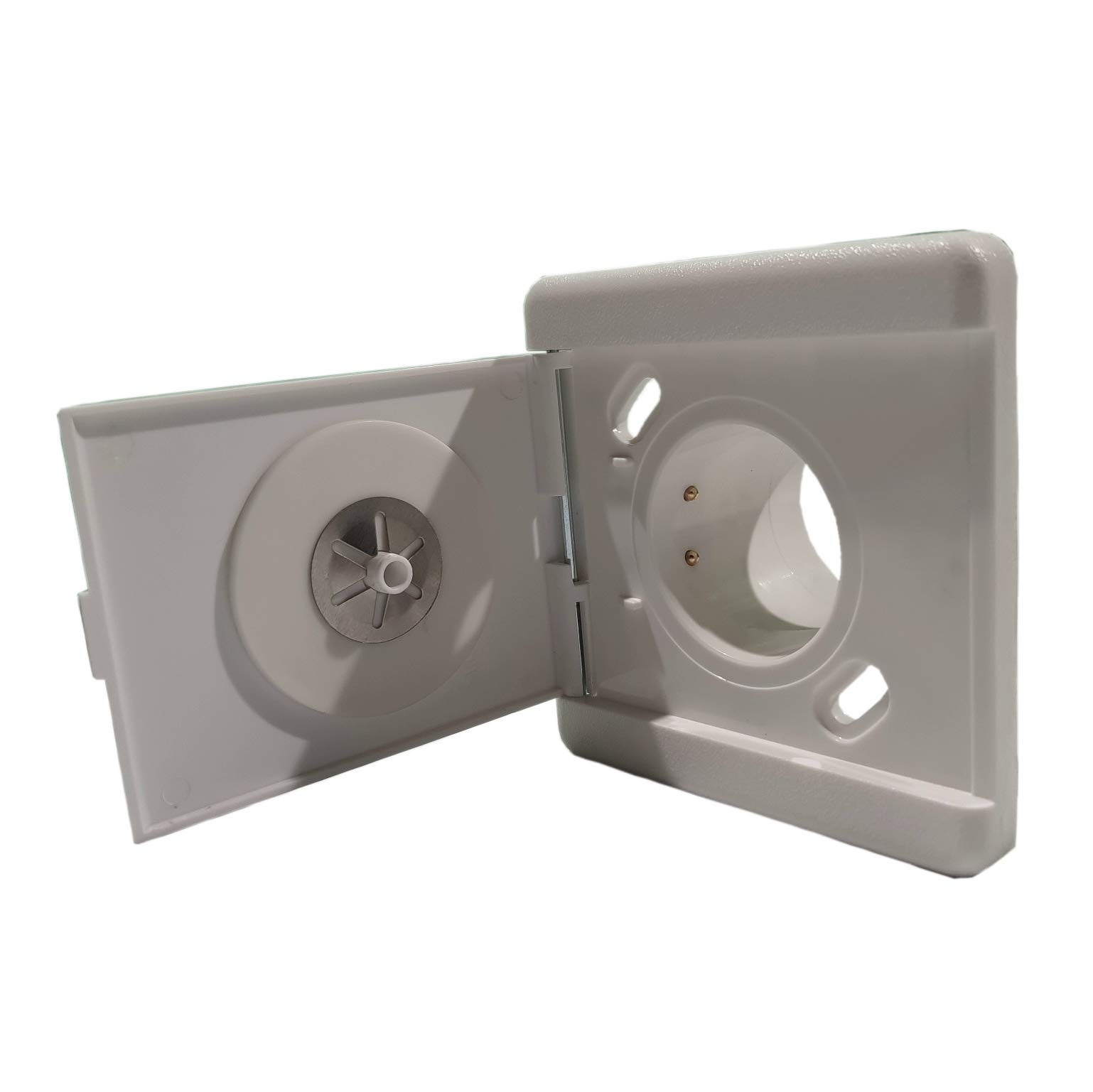 Prise aspiration centralisée couvercle carre 9x9cm blanc