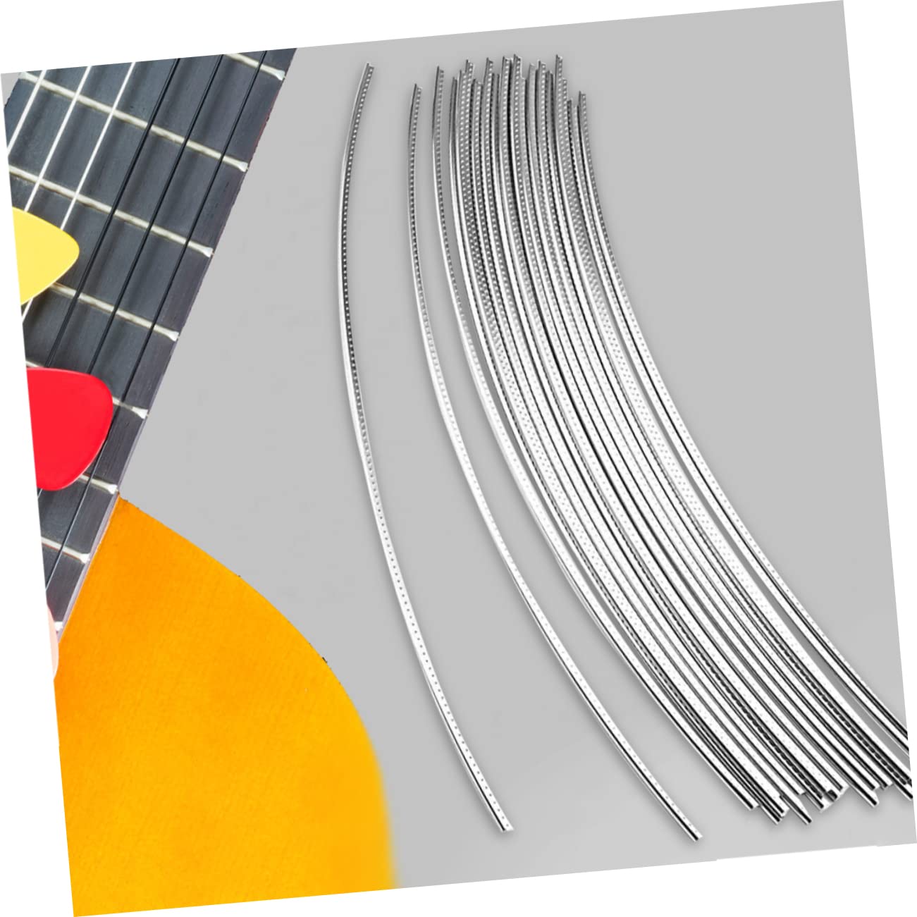Klassische Gitarrenteile 25 Stück 2 4 Mm Gitarrenbunddrähte Metallbunddraht-kit