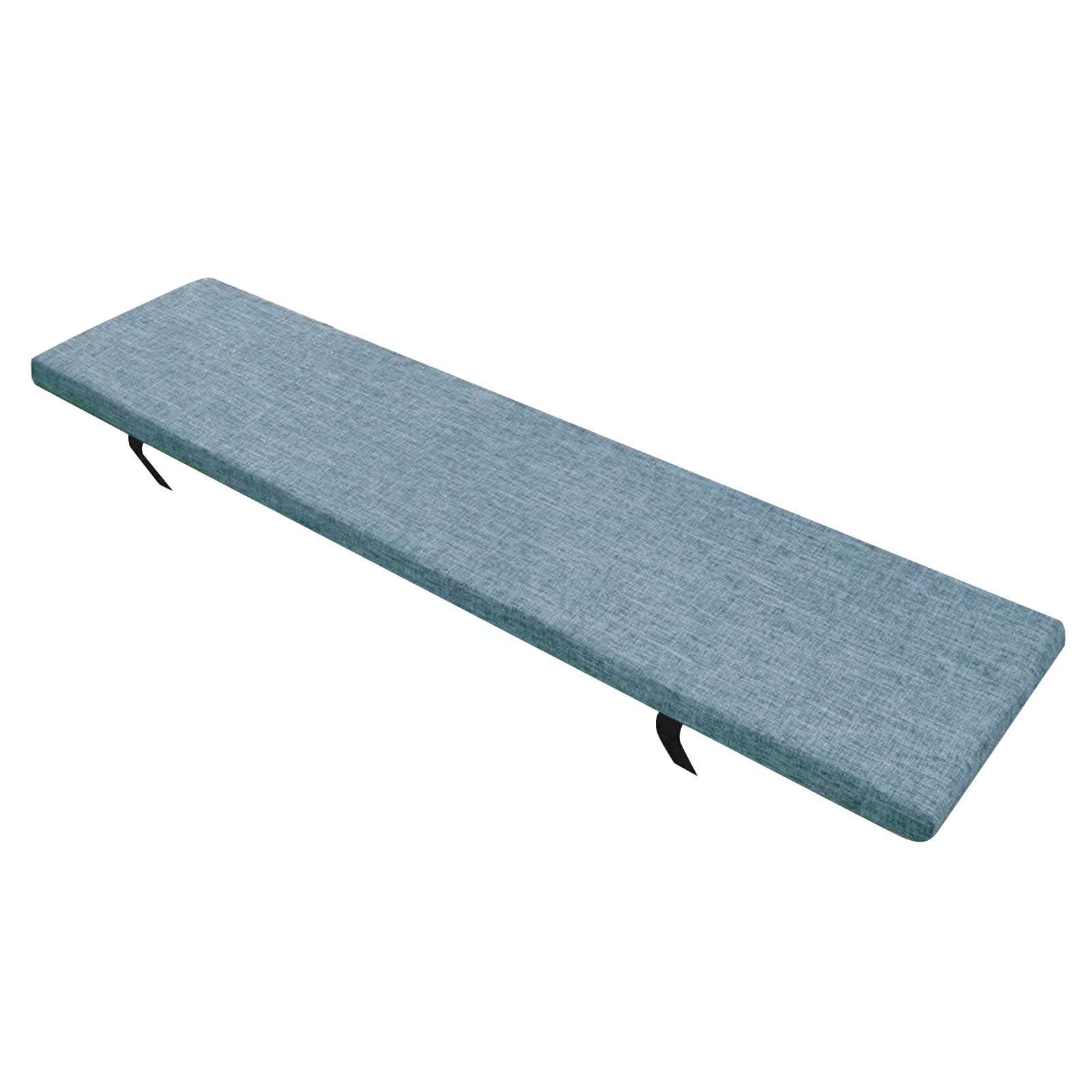 Banc rembourré cuisine bleu ciel 100x40x5 cm assise salon