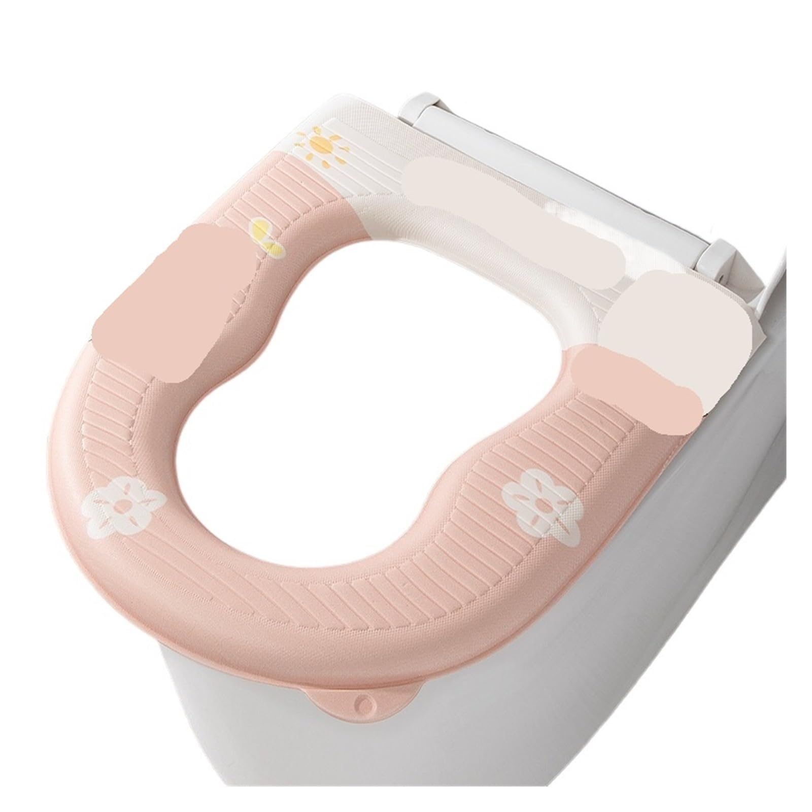 Bisxhvqjzkc Pink Universal Four Season Toilet Cushion Set