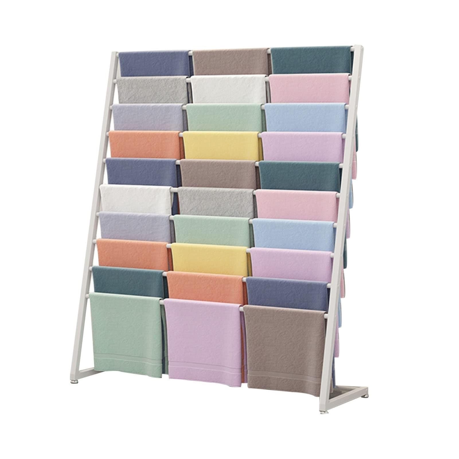Schalhalter Aufbewahrung - Hijab Schals Display Rack - Handtuchstangen Organizer Rack, Bodenstehende Bettlaken, Gürtel, Anzug, Hosen, Zum Aufhängen, Kleiderständer Für Einzelhandelsgeschäfte ( Color :