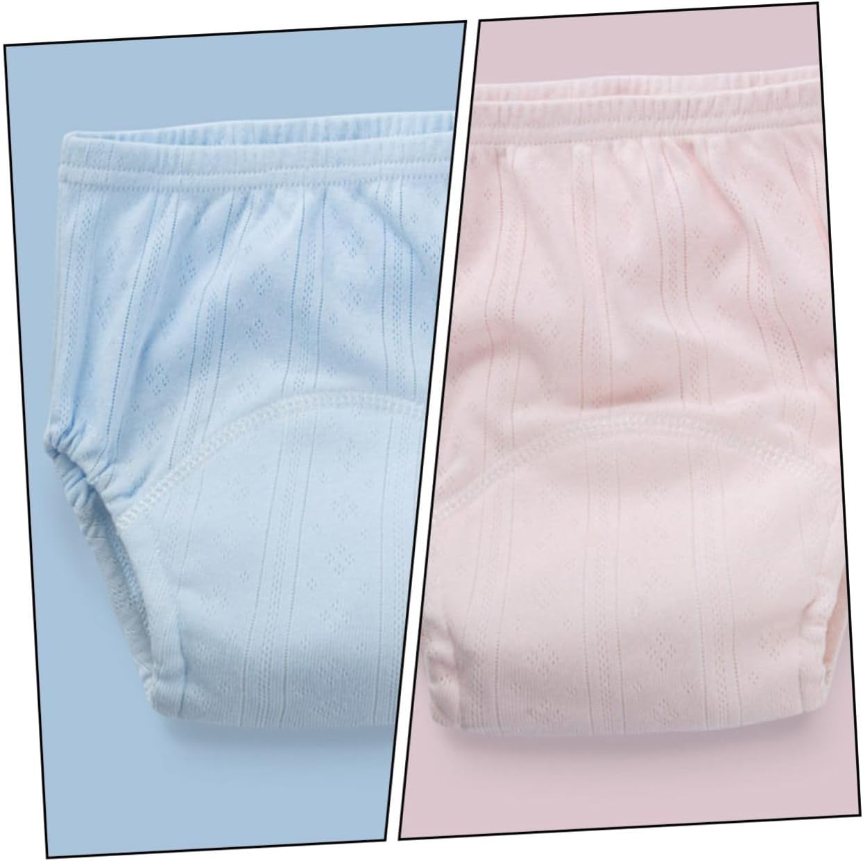 VICASKY Infant Diaper Training Pants Baby Potty Training Underwear Cotton Baby Diaper Underwear Breathable Newborn Nappy