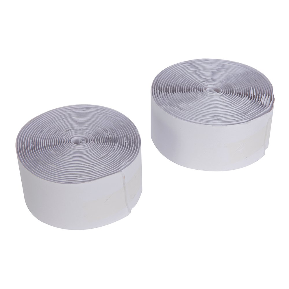 Silverline Fixman Hook & Loop Tape Self-Adhesive 2Pce 50Mm X 5M - X 5M Hook Loop Selfadhesive 50Mm Tape Fixman 2Pce 316144 Reels White