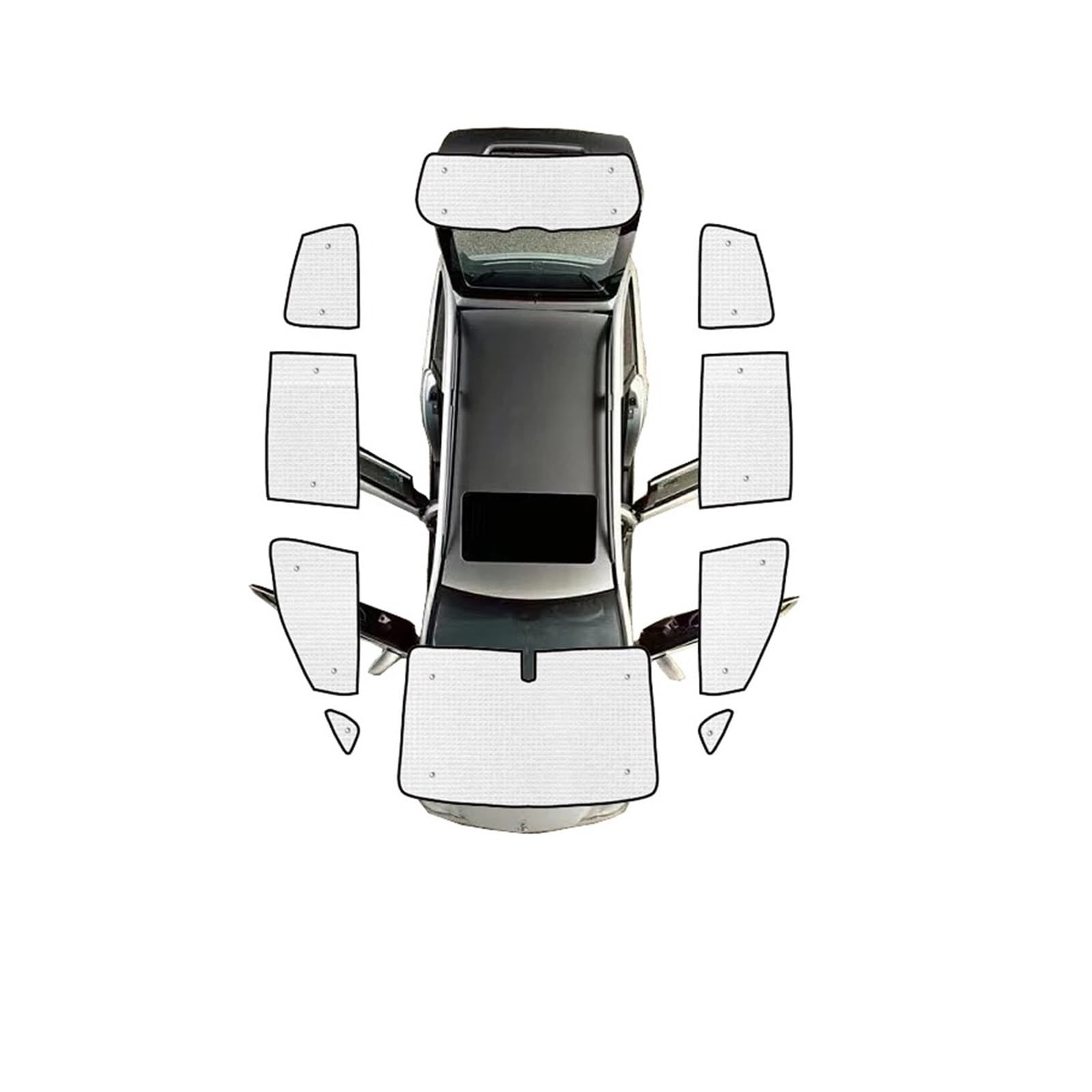 Sonnenblende Auto Für VW Für Sharan 7N Für SEAT Für Alhambra 2010 2018 2019 2020 2021~2022 Auto Sonnenschutz Fenster Sonnenschirm Abdeckungen Sonnenblenden Auto Fenster Verdunkelung(All Sunshades)