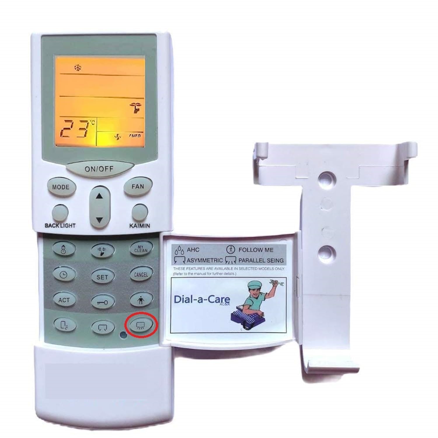 Ac Remote comaptible for Hitachi Split and Window Ac Remote (with Backlight) 1.5 ton, 1 ton, 2 ton 3 Star 5 Star (AC-59) Suitable for Hitachi with Backlight Screen-picture-23