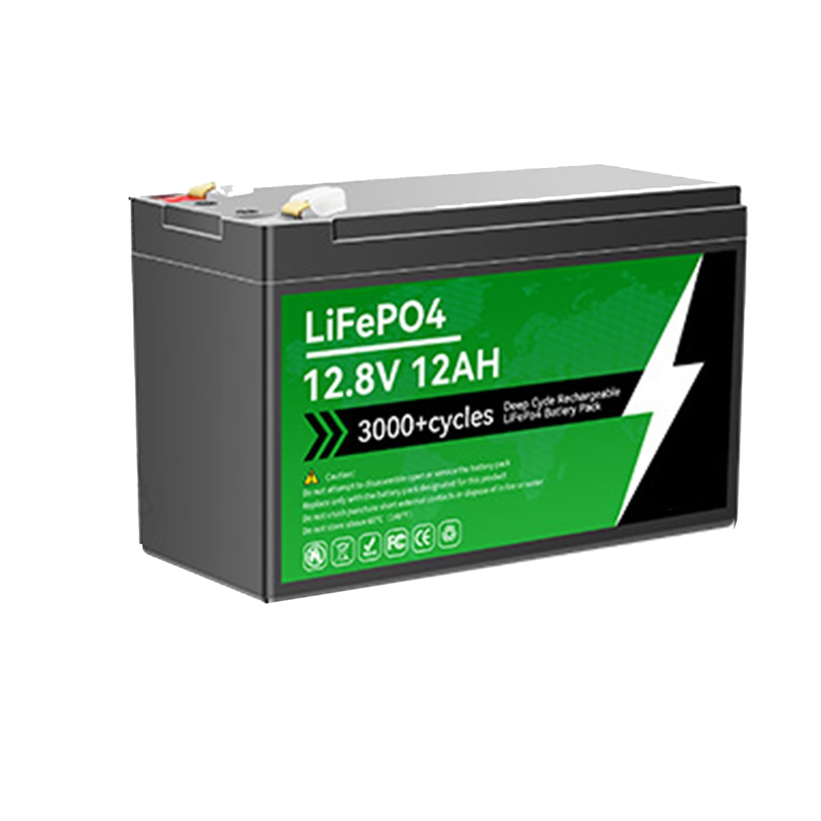TGHY Akumulator LiFePO4 12 V 6AH-30AH Akumulator litowo-jonowy zapasowy 12 V Akumulator zamienny do awaryjnego przechowywania energii/akumulator zapasowy do kampera/przyczepy