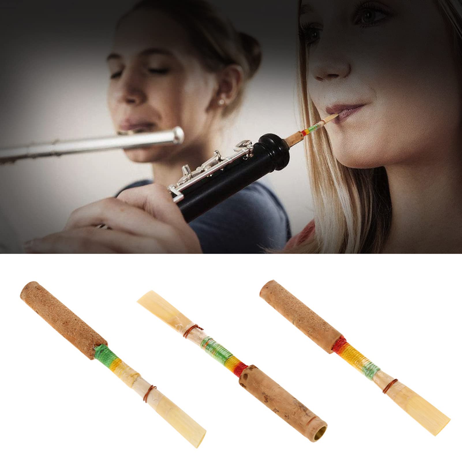 Anches De Hautbois En Liège Avec Boîte De Rangement En Plastique, Accessoire Pour Instrument à Vent, Anches De Hautbois De Haute Qualité Pour Instruments De Musique (1 Pièce