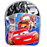 Disney Cars Backpack for Toddlers ~ Deluxe 11\" Mini Cars Preschool Backpack