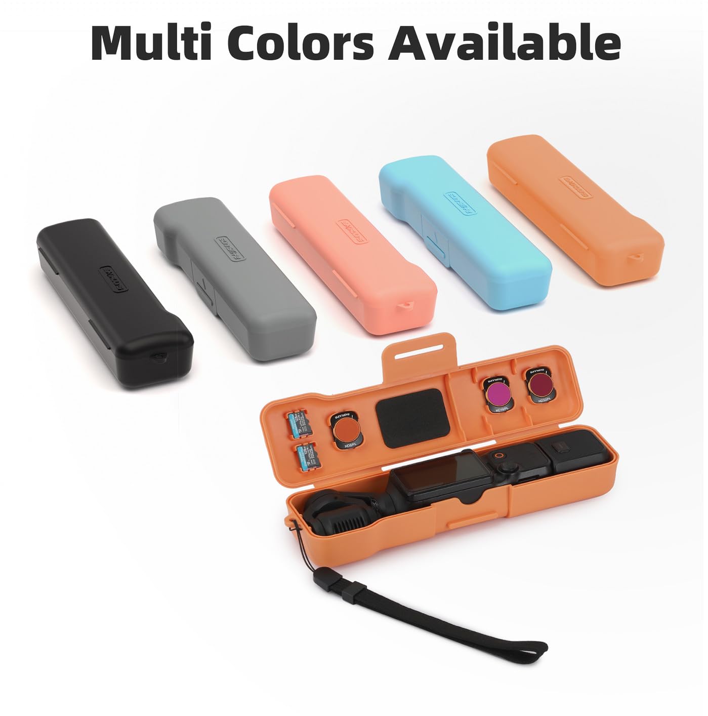 YYFRIEND Camera Accessories Portable Storage Box Protective Case with Lanyard for DJI Osmo Pocket 3