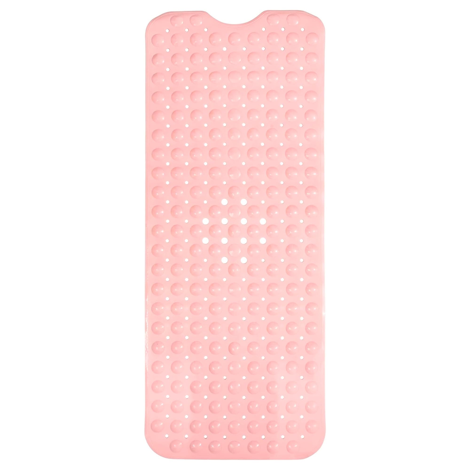 ENKOSI Non-Slip Bath Mat and Shower Mat 40x16 Extra Long, Baby Pink