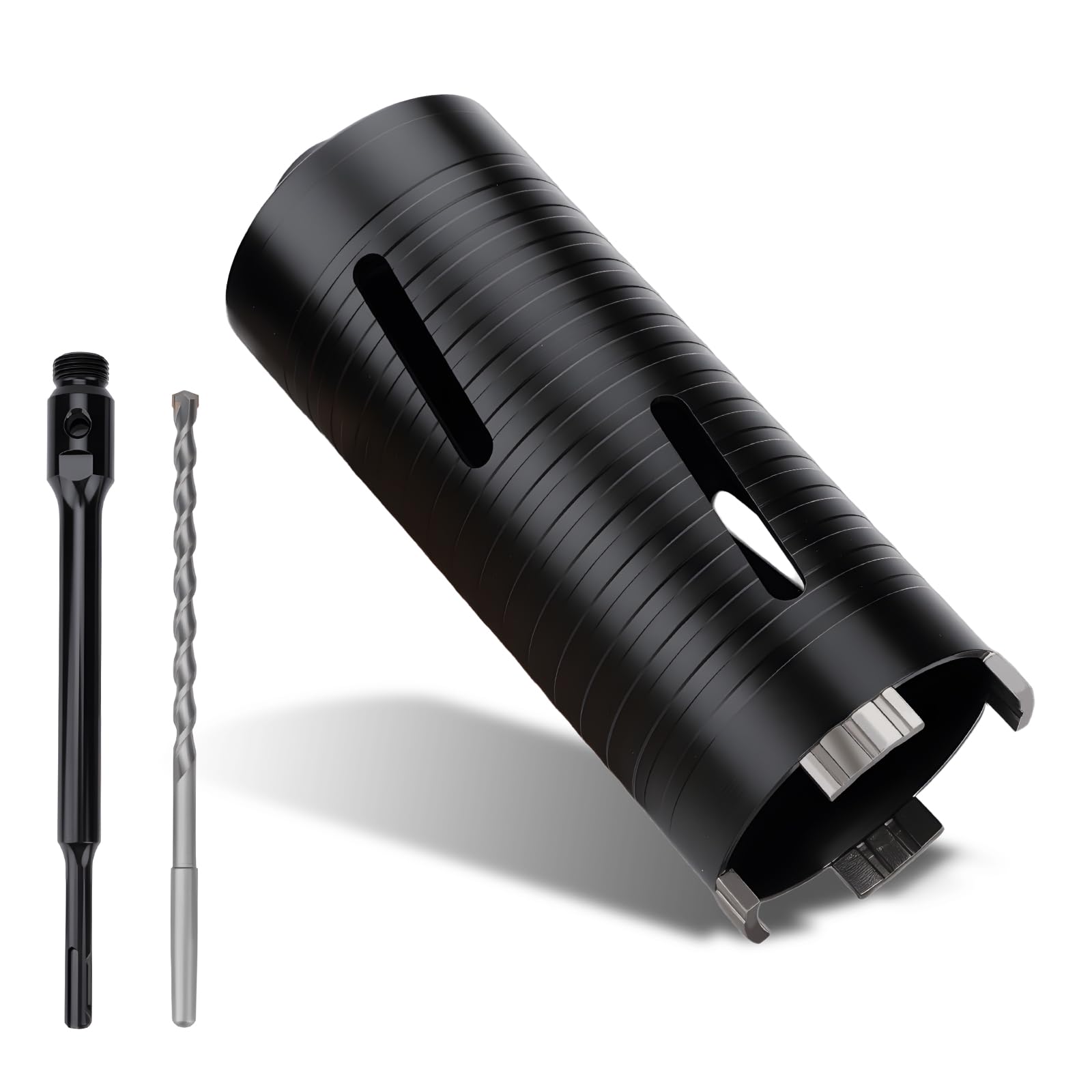 MOXPIFY 78mm x 170mm Long Diamond Core Drill Bit Set with 240mm SDS Plus Shank. To Be Used In Concrete Masonry Brick Block Stone Granite.
