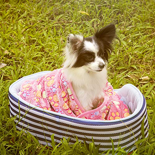 2 Pack iNNEXT Puppy Blanket for Pet Cushion Small Dog Cat Bed Soft Warm Sleep Mat, Pet Dog Cat Puppy Kitten Soft Blanket… - Image 7