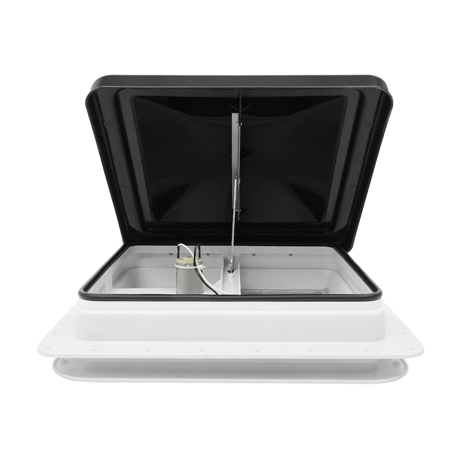 Escotilla de techo para caravana, 42 × 42 cm, claraboya, tragaluz, autocaravana con sellador Dekalin, tornillos para caravanas