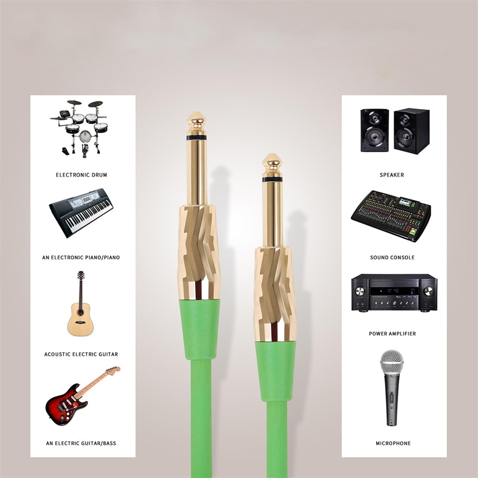 kabel audio do gitary 3 Metry Kabel Gitarowy Prosta Głowa 6.35 Kabel Instrumentalny Kabel Gitarowy Linia Częstotliwości Redukcji Szumów