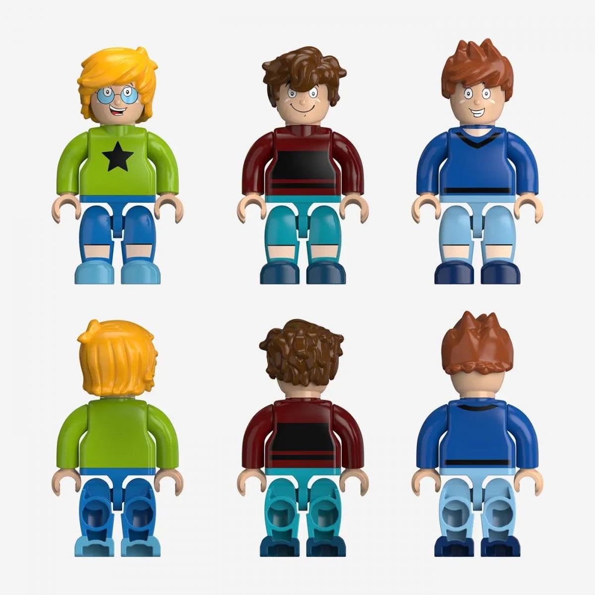BlueBrixx Die DREI ??? Kids Das Geheimnis im Leuchtturm, 1393 Teile | Drei Minifiguren, versteckte Fächer, drehbares Leuchtfeuer, abnehmbare Ebenen, 273 x 257 x 441 mm, ab 10 Jahren, 108899