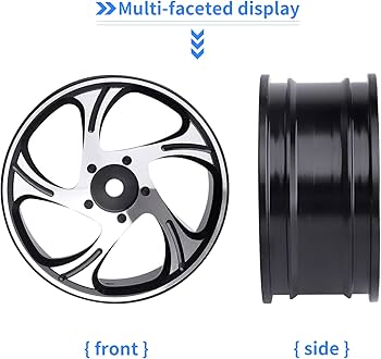 バブルポイントRC 1/10 ボディ、ホイールセット Amazon.co.jp: メタルアルミニウム RCカーホイールリム 1/10スケール