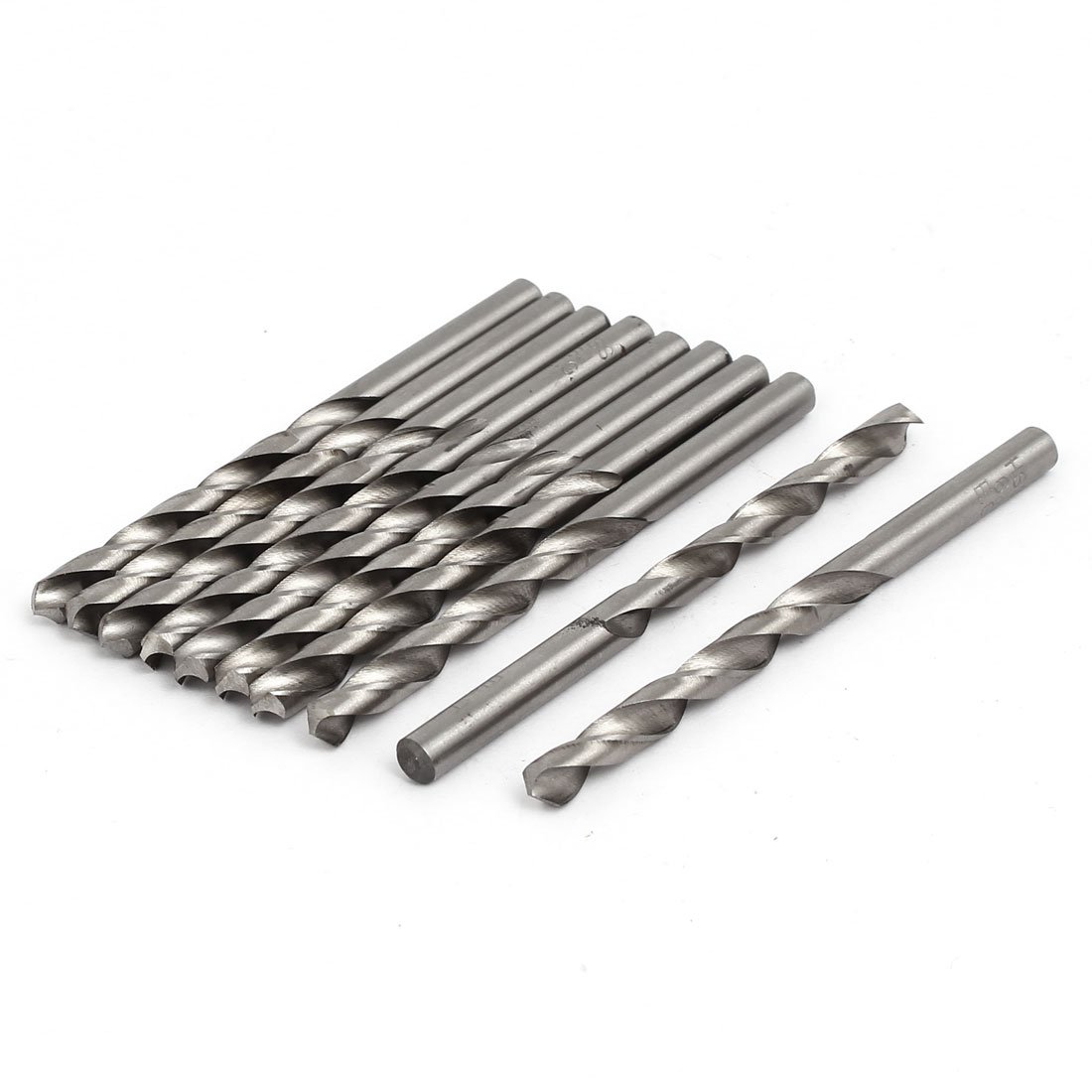Aexit 6.1mm Dia Tool holder 90mm Long HSS Straight Round drill hole Twist Drill Bit Drilling Tool 10pcs Model:24as622qo140