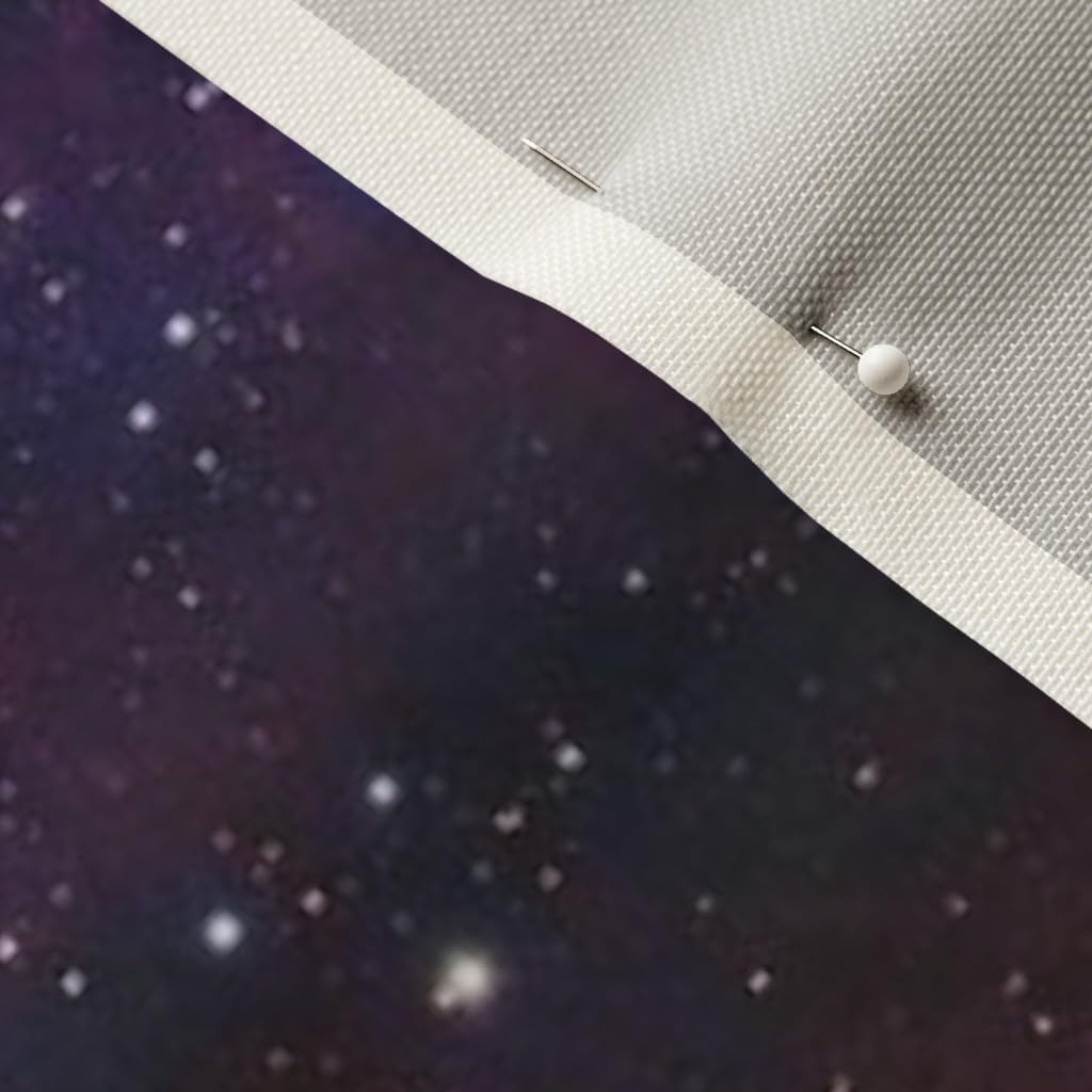 Spoonflower Fabric - Purple Galaxy Nebula Outerspace Printed on Upholstery Velvet Fabric Fat Quarter - Upholstery Home Decor Bottomweight Apparel