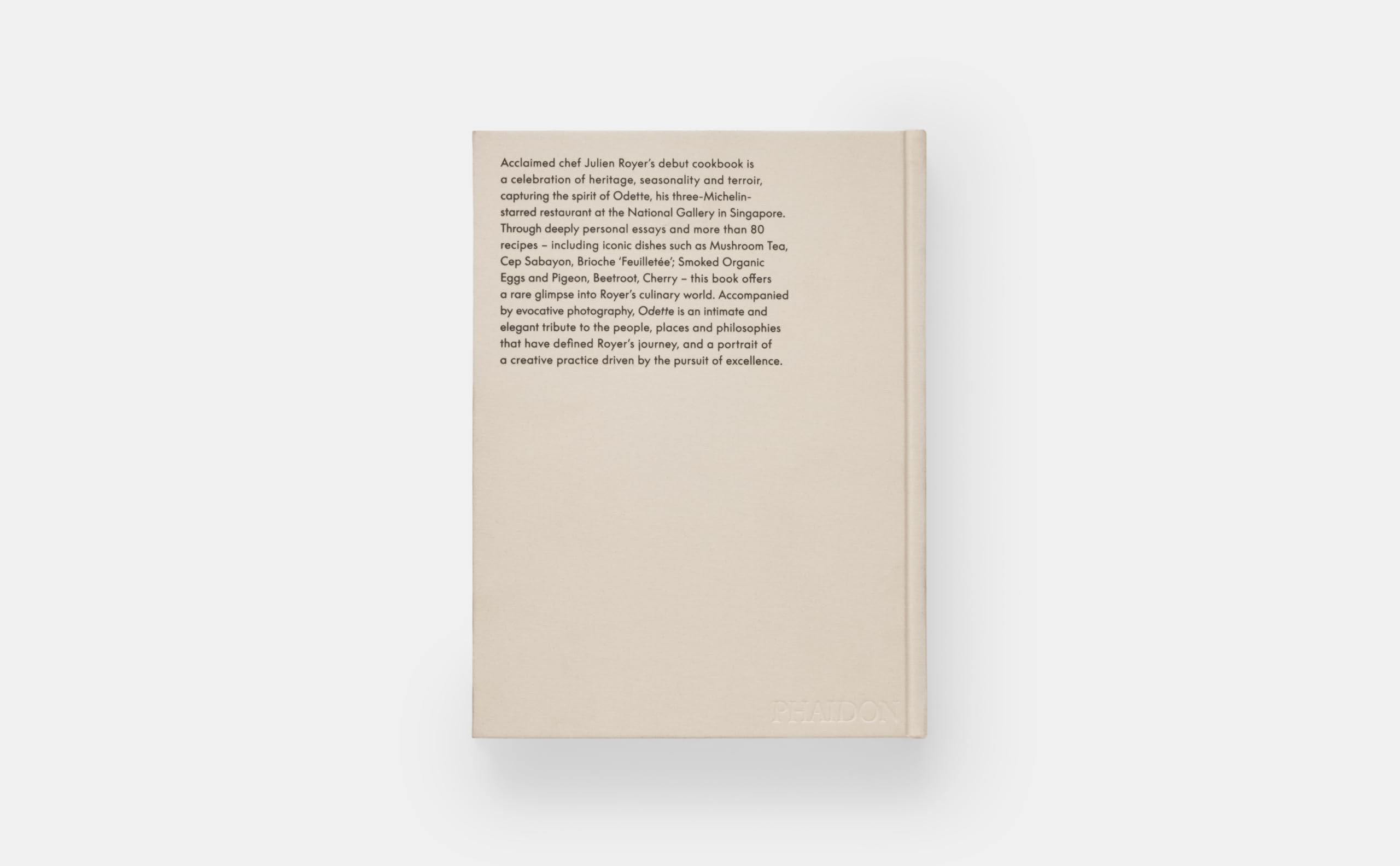 Odette: Terroir to table, heart to plat. A cookbook