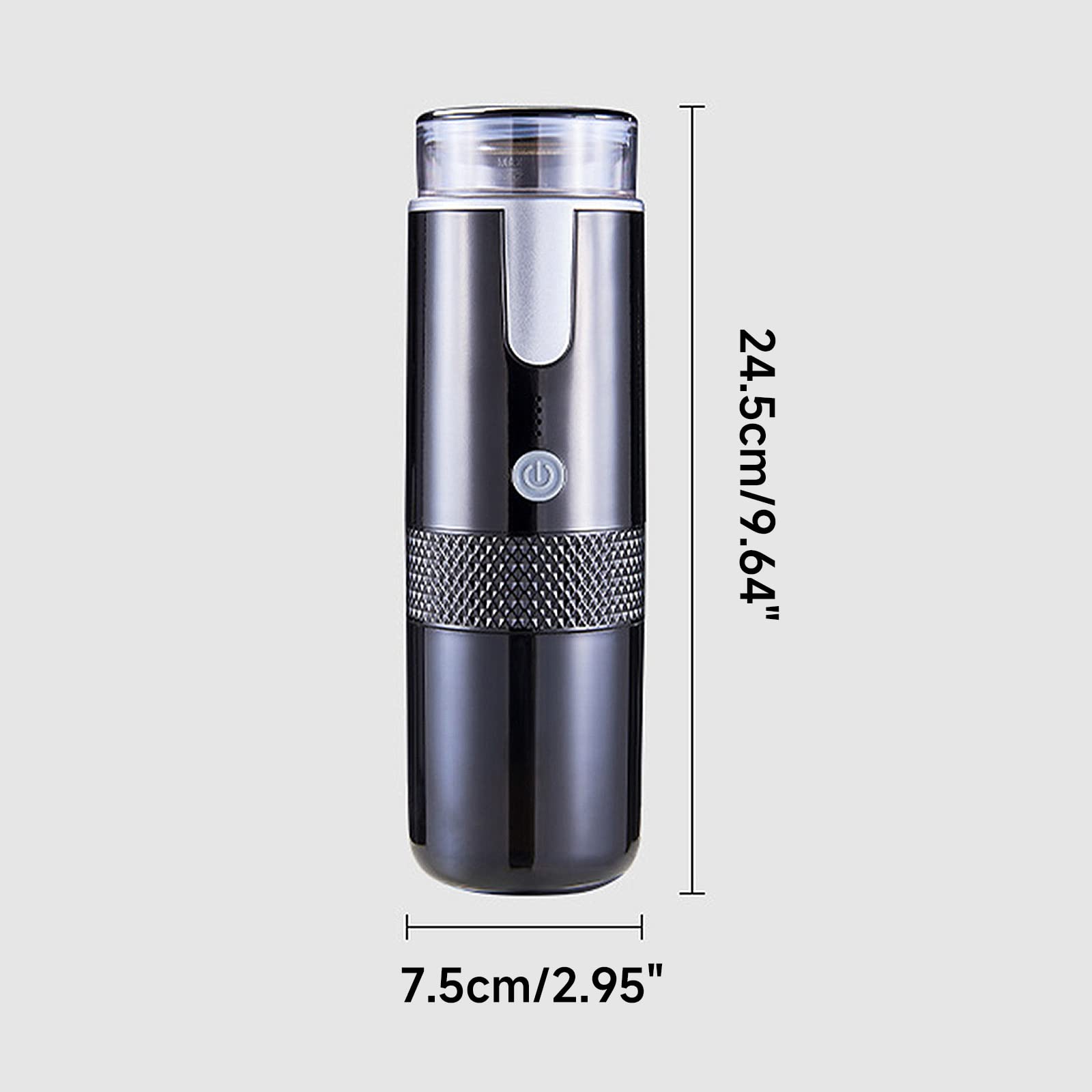 Macchina per caffè espresso portatile per macchina per caffè a cialde Ricarica USB Adatta per campeggio all'aperto Auto Casa Espresso elettrico ad alta pressione Portatile ricaricabile