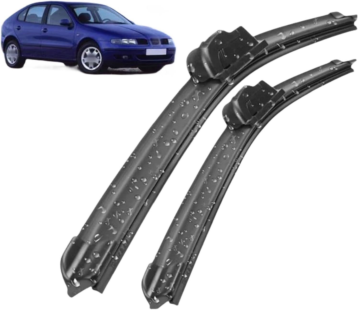 ZhangXD Front Windscreen Wipers For Seat Leon MK1 2000-2005, Windshield Window Brush Front Wiper Blades All-Weather Replacement Set Easy Installation