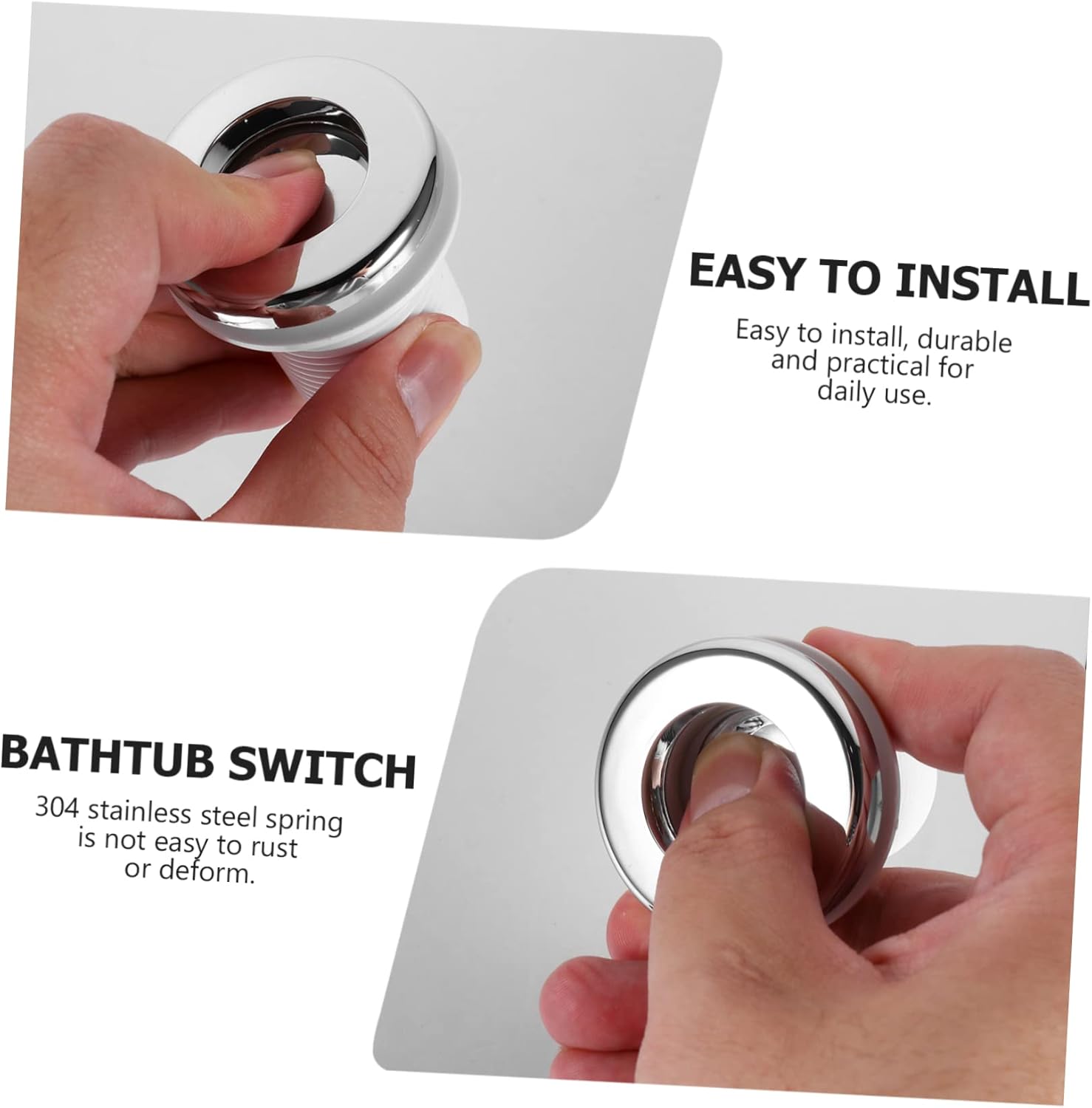 Mipcase 12pcs Convenient Push Button Air Pneumatic Pressure for Massage Bathtubs Simple Installation No Leakage High-end Design