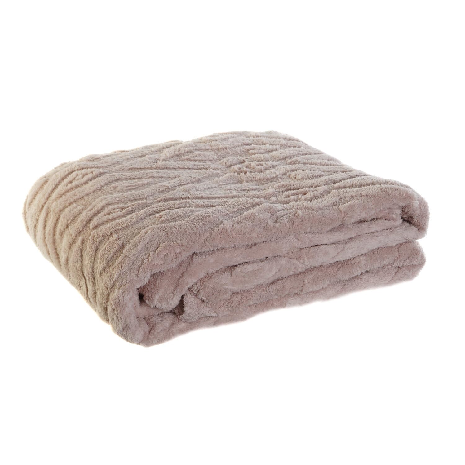 Couverture polyester 150x200 anti-froid rose losanges pour stopper les frissons