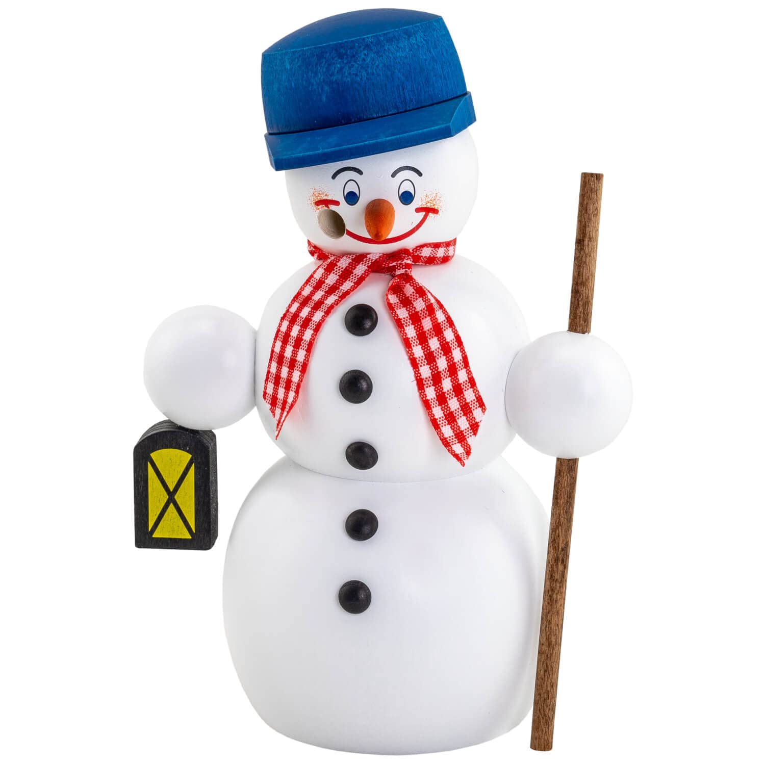 Fumoir bonhomme de neige marcheur Rudolphs Schatzkiste artisanat en bois de 15 cm