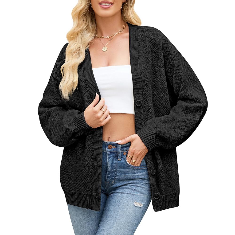 Cardigan Sweaters for Women Halloween Pumpkin Ghost Long Sleeve Loose Casual Knit Cardigans Outwear Coat Tops