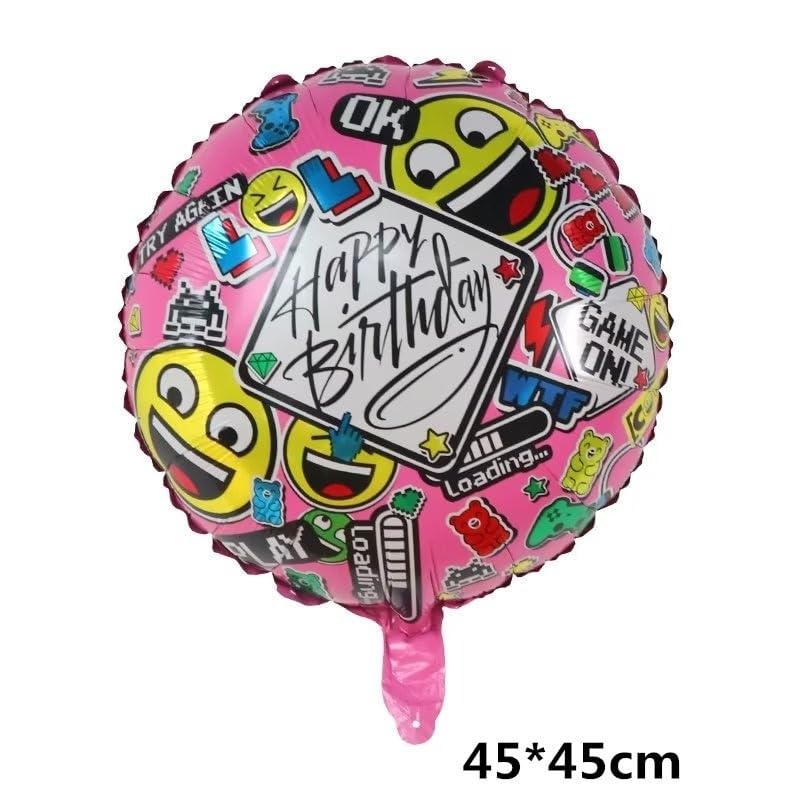 Image of Atpata Funky Gamer Birthday GAME ON! Foil Balloons (Set of 5) Video Game Theme Birthday Party - Gaming Console Shape Foil Balloon (Gaming Pink Balloons)