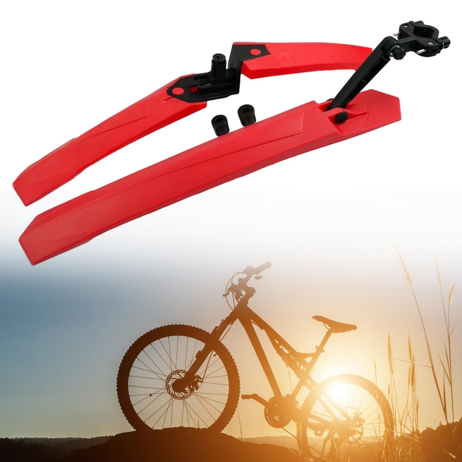 Harilla Mountainbike-Schutzblech-Set, Fahrrad-Schutzblech-Set, Radschutz-Ersatzteile, vorderer hinterer Kotflügel, Schmutzfänger, für den Außenbereich 