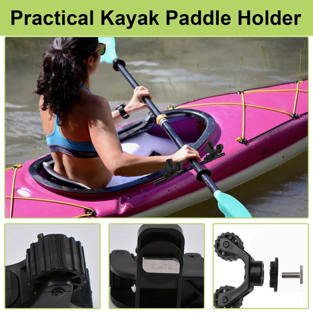 Support de pagaie de montage sur piste de kayak, clip de pagaie de