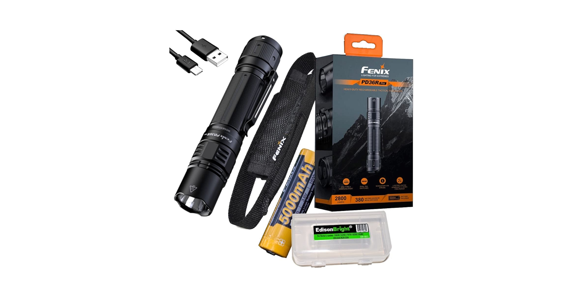 Fenix PD36R Pro 懐中電灯 2800ルーメン Fenix PD36R Pro 2800 Lumen Flashlight – Fenix Store