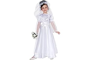 La Novia Day of the Dead Costume Child Costume Dress and Veil
