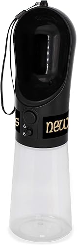 Miniatura 5 de Pets First Botella de agua para perros. Botella de agua para mascotas NFL New Orleans Saints. La mejor botella de agua para gatos. Dispensador de