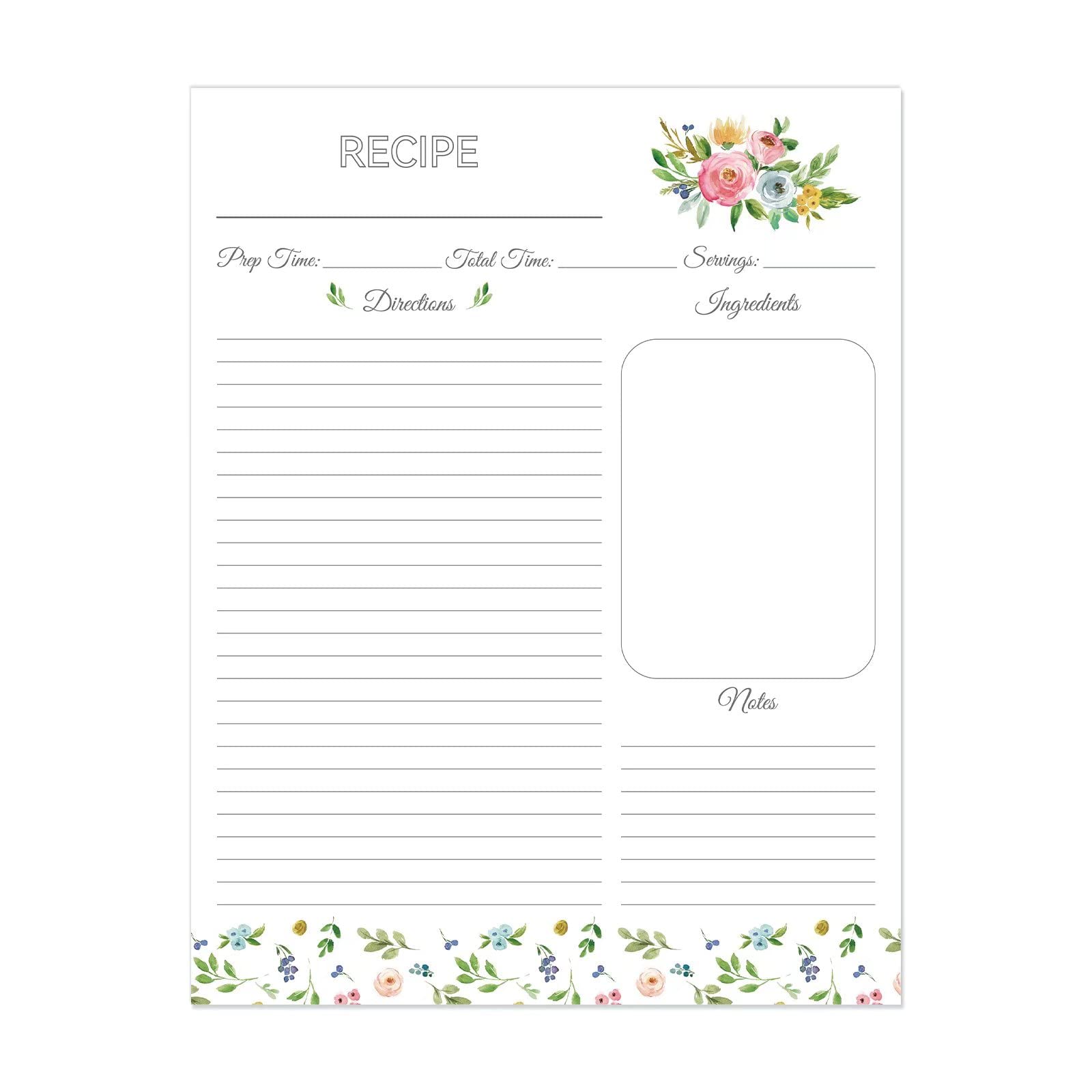 Buy Lubudingjoy Premium Recipe Paper for 8.5" x 11" Recipe Binders